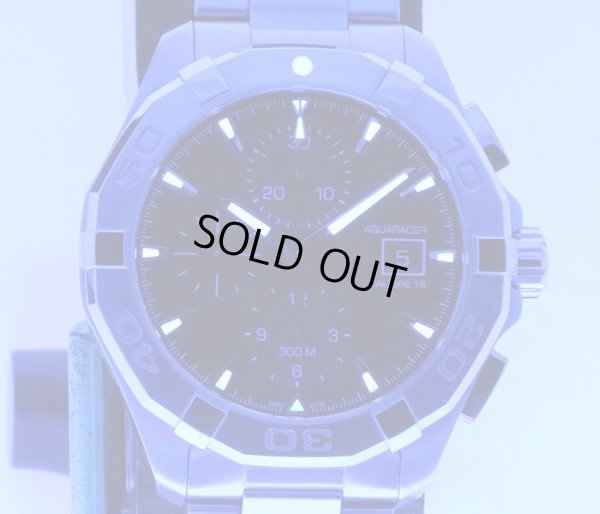 タグホイヤー　アクアレーサー　キャリバー１６　ＣＡＹ２１１０－０　黒文字盤　ライト