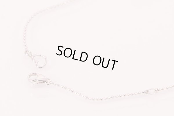 ポンテヴェキオ　K18WG ダイアイリペンダントネックレス 0.70ct 4.70g　留め具外したイメージ