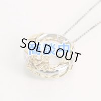 大地真央プロデュース　PT950/K18　ダイアイリペンダントネックレス　0.307ct 0.20ct 13.20g