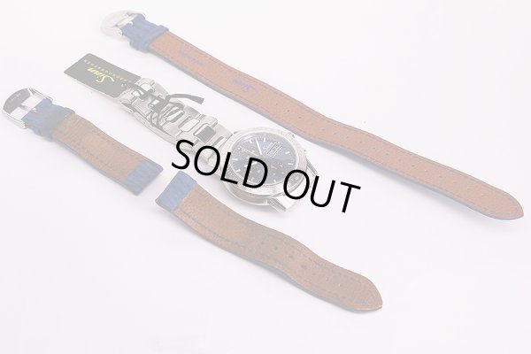 ジン　３０３　クロノグラフ　ＫＲＩＳＴＡＬＬ　フルダ限定　青文字盤　替えベルト(2)