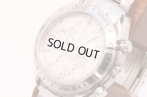 オメガ　スピードマスターデイト　３２１１．３０　銀文字盤　サイド拡大