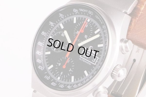 ジン　１４４．ＳＴ．ＳＡ．Ｍ　クロノグラフ　黒文字盤　サイド拡大