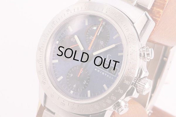 ジン　３０３　クロノグラフ　ＫＲＩＳＴＡＬＬ　フルダ限定　青文字盤　サイド拡大