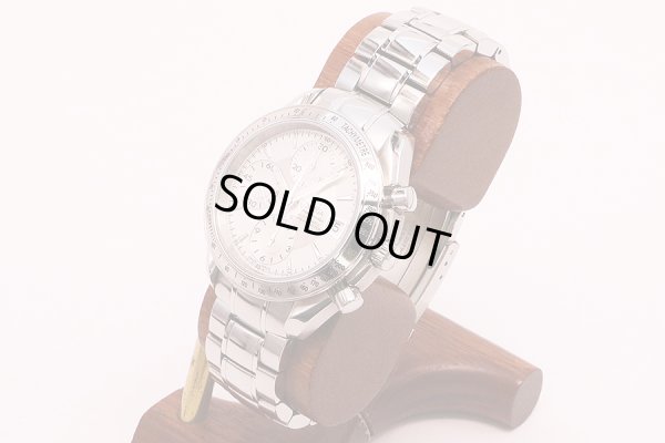 オメガ　スピードマスターデイト　３２１１．３０　銀文字盤　サイド