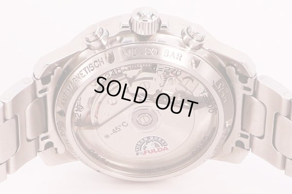 ジン　３０３　クロノグラフ　ＫＲＩＳＴＡＬＬ　フルダ限定　青文字盤　裏面拡大