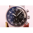 ＩＷＣ　アクアタイマークロノ　ＩＷ３７１９２８　黒文字盤 白インナーベゼル　表面