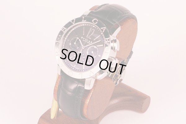 ブルガリ　ブルガリブルガリ　ＢＢ４２ＳＬ　ＣＨ　黒文字盤　サイド