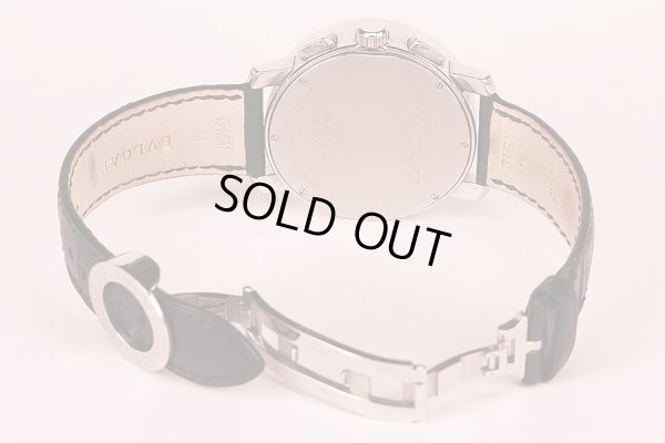 ブルガリ　ブルガリブルガリ　ＢＢ４２ＳＬ　ＣＨ　黒文字盤　革ベルト