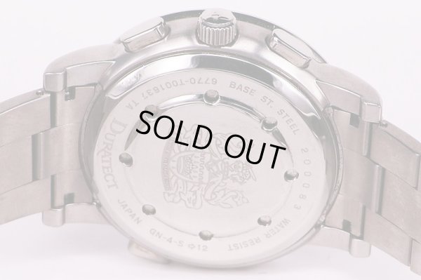 アクアスキュータム　グランドコンプリケーション　黒文字盤　裏面拡大