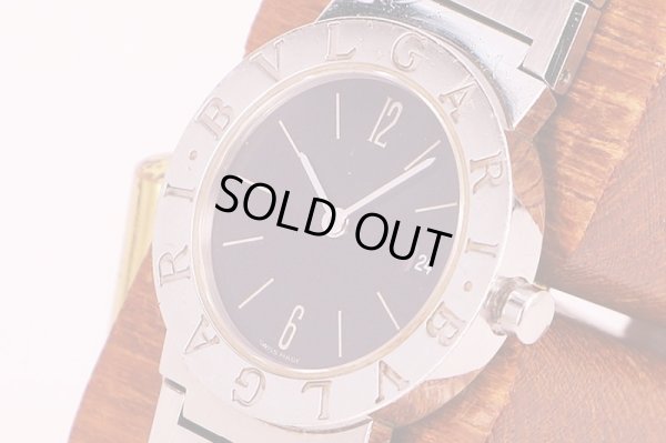 ブルガリ　ブルガリブルガリ　ＢＢ２６ＳＳ　黒文字盤　サイド拡大