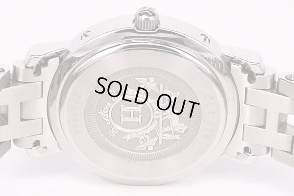 エルメス　クリッパー　ＣＬ４．２１０　白文字盤　裏面拡大