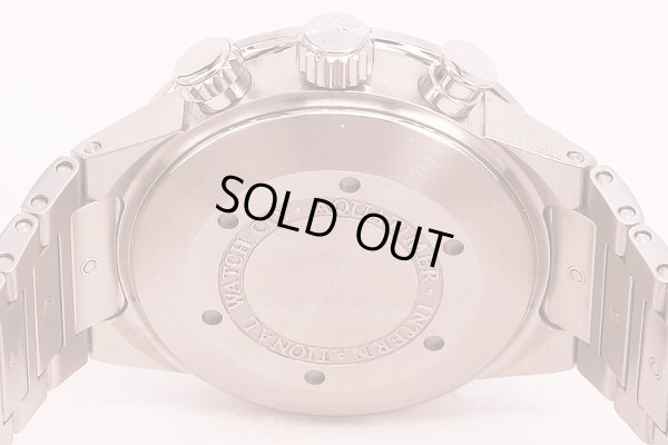 ＩＷＣ　アクアタイマークロノ　ＩＷ３７１９２８　黒文字盤 白インナーベゼル　裏面拡大