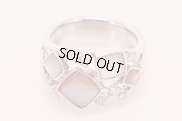 タサキ　K18WG シェルダイアイリリング 0.34ct 8.50g　拡大