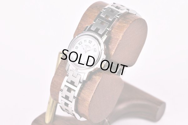 エルメス　クリッパー　ＣＬ４．２１０　白文字盤　サイド