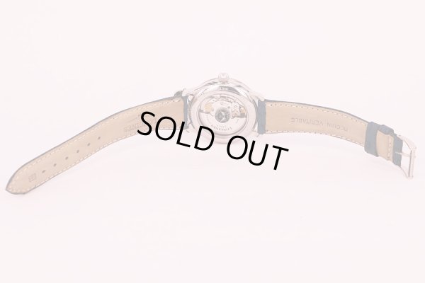 ロンジン　リンドバーク　Ｌ２．６１０．４　パイオニアーズＧＭＴ　銀文字盤　革ベルト