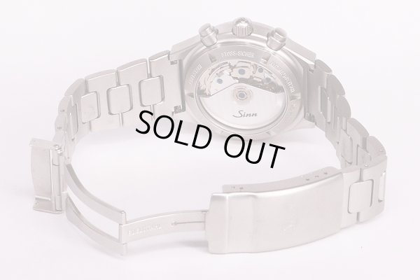 ジン　１４４．ＳＴ．ＳＡ．Ｍ　クロノグラフ　黒文字盤　ブレス