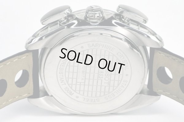 ティソ　レーシングクロノ　Ｔ０１８．６１７Ａ　黒文字盤　裏面拡大