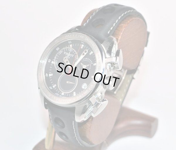 ティソ　レーシングクロノ　Ｔ０１８．６１７Ａ　黒文字盤　サイド