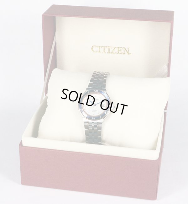 シチズン　エクシードユーロス　ＥＳ１０３５－５２Ａ　青サファイアガラスベゼル　シェル文字盤　箱