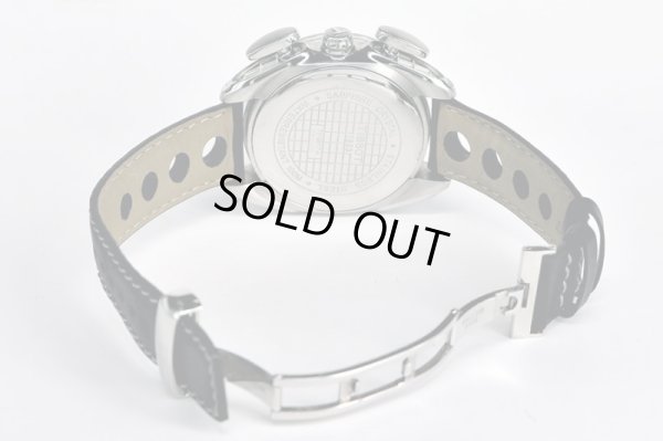 ティソ　レーシングクロノ　Ｔ０１８．６１７Ａ　黒文字盤　革ベルト