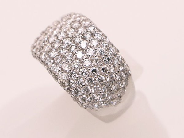 PT900 ダイアイリリング 3.00ct 13.20g　サイド