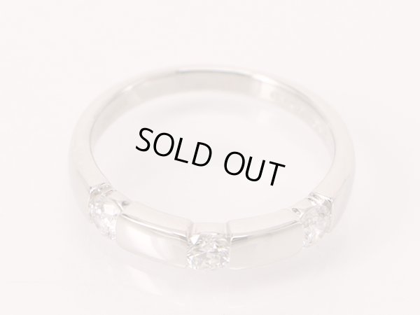 PT900 ダイアイリリング 0.141ct 0.141ct 0.146ct 4.20g　拡大