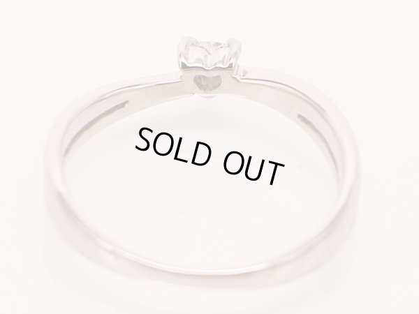 クレージュ　PT900 ダイアイリリング 0.10ct 2.80g　内側