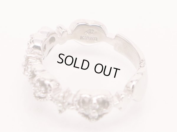 ４℃　K18WG ダイアイリリング 4.60g　刻印