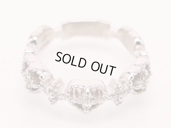 ４℃　K18WG ダイアイリリング 4.60g　拡大