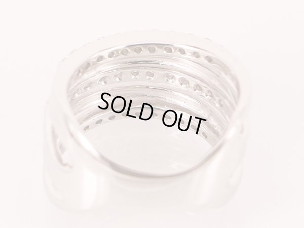 K18WG ダイアイリリング 1.00ct 12.10g　裏面