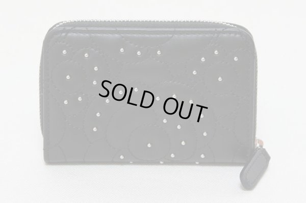 シャネル カメリア スタッズ ココマーク コインケース A82551 ブラック 裏面