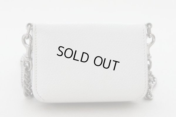 バレンシアガ　三つ折り財布 キャッシュチェーンミニウォレット 618145 1IZI3 9060 ホワイト　裏面