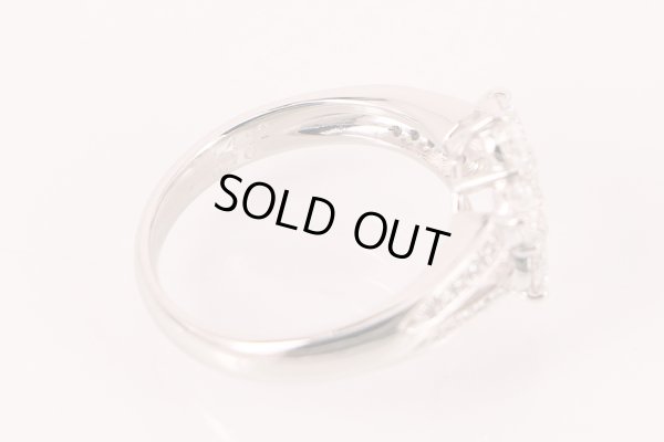 PT900 ダイアイリリング 1.432ct 0.10ct 6.40g　刻印(2)