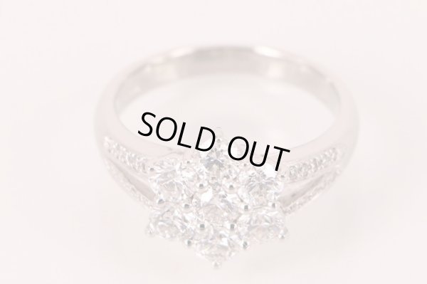 PT900 ダイアイリリング 1.432ct 0.10ct 6.40g　拡大