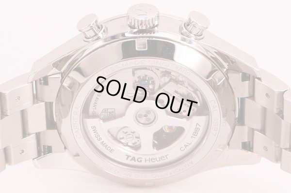 タグホイヤー　カレラ１８８７　ＣＡＲ２１１０－５　黒文字盤　裏面拡大