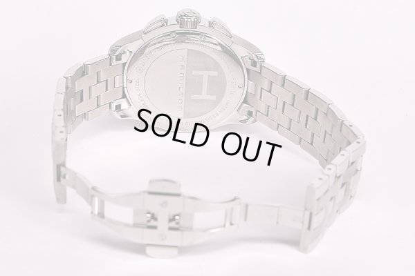 ハミルトン　ジャズマスター　クロノ　Ｈ３２６１２０　黒文字盤　ブレス