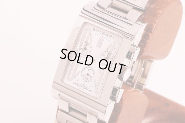 ブルガリ　レッタンゴロ　クロノ　ＲＴＣ４９Ｓ　旧白文字盤　サイド拡大