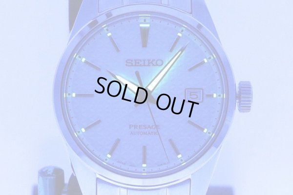 セイコー　プレサージュ　シャープエッジ　ＳＡＲＸ０７５　白練文字盤　ライト