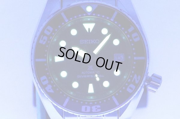 セイコー　プロスペック　スキューバ　ＳＢＤＣ０３３　紺文字盤　紺ベゼル　ライト