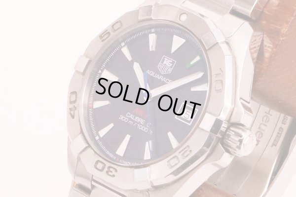 タグホイヤー　アクアレーサー　キャリバー５　ＷＡＹ２１１６　ＡＩＲ－Ｋ　黒文字盤　サイド拡大