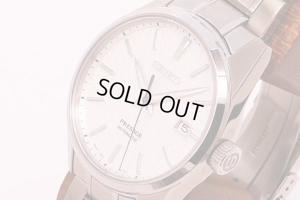 セイコー　プレサージュ　シャープエッジ　ＳＡＲＸ０７５　白練文字盤　サイド拡大