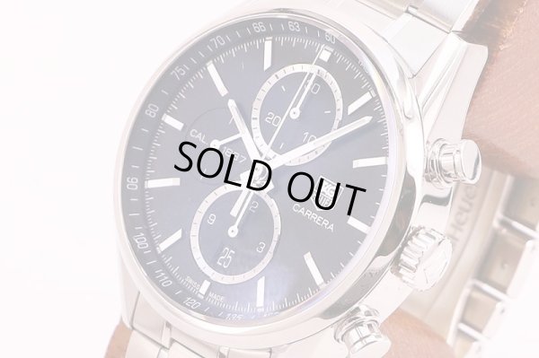 タグホイヤー　カレラ１８８７　ＣＡＲ２１１０－５　黒文字盤　サイド拡大