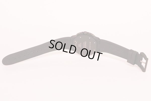 ブルガリ　ディアゴノ　マグネシウム　ＤＺ４２　ＳＭＣＯＨ　黒文字盤　ラバーベルト