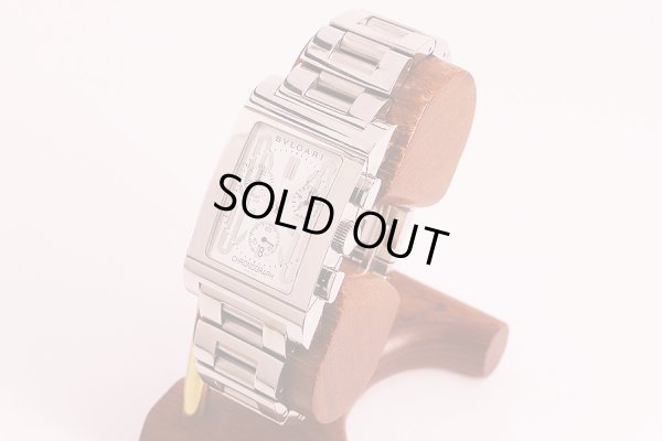 ブルガリ　レッタンゴロ　クロノ　ＲＴＣ４９Ｓ　旧白文字盤　サイド