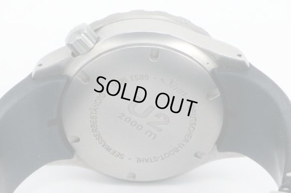 ジン　Ｕ２（ＥＺＭ５）１０２０　２０００ｍダイバーＵＴＣ　黒文字盤　裏面拡大