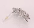 K18WG ダイアイリブローチ 3.45ct 17.90g　留め具