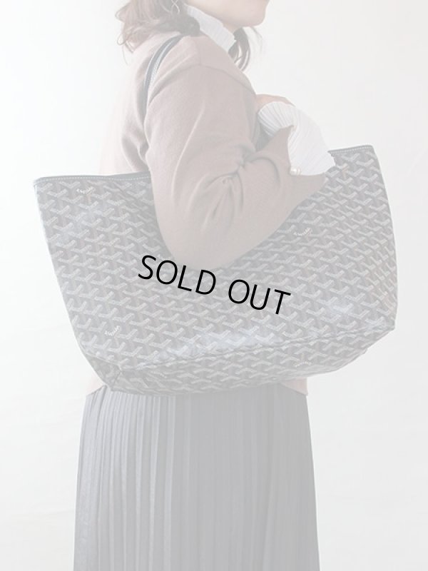 ゴヤール　サンルイPM ネイビー　掛けたイメージ