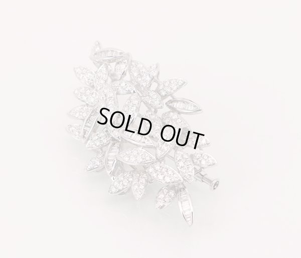 画像4: K18WG ダイアイリブローチ 3.45ct 17.90g