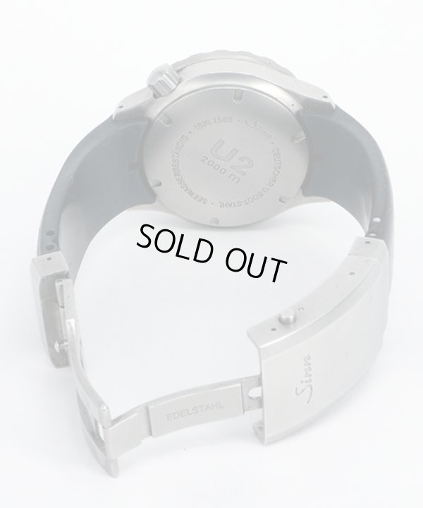 ジン　Ｕ２（ＥＺＭ５）１０２０　２０００ｍダイバーＵＴＣ　黒文字盤　ラバーベルト