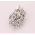 K18WG ダイアイリブローチ 3.45ct 17.90g　裏面